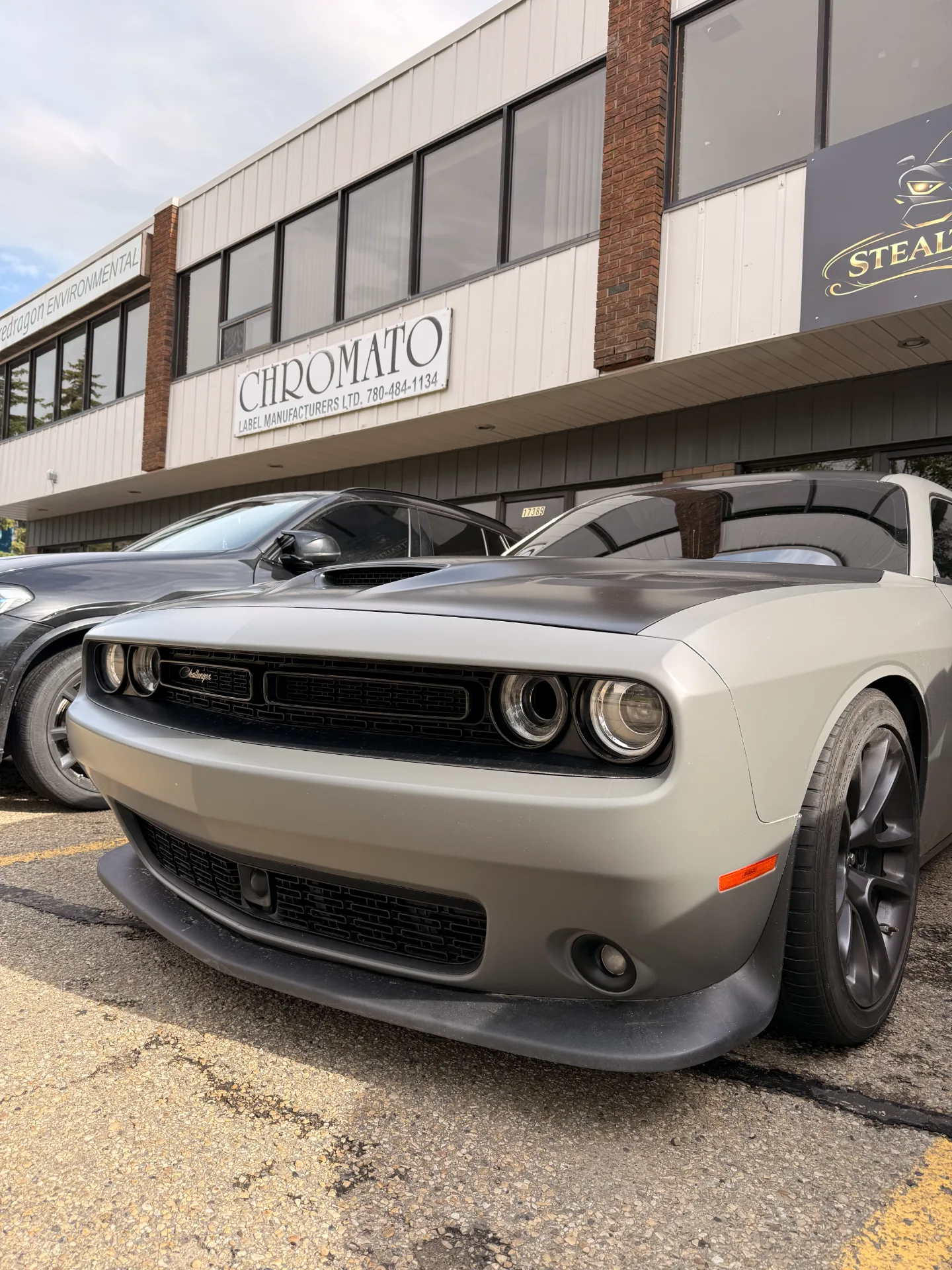 Dodge Challenger ceramic window tint Edmonton